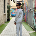 Kids Fleece Tracksuit | Sweatshirt & Pajama Set for Baby Boys �Warm, Comfy Winter Outfit for Daily Wear small
