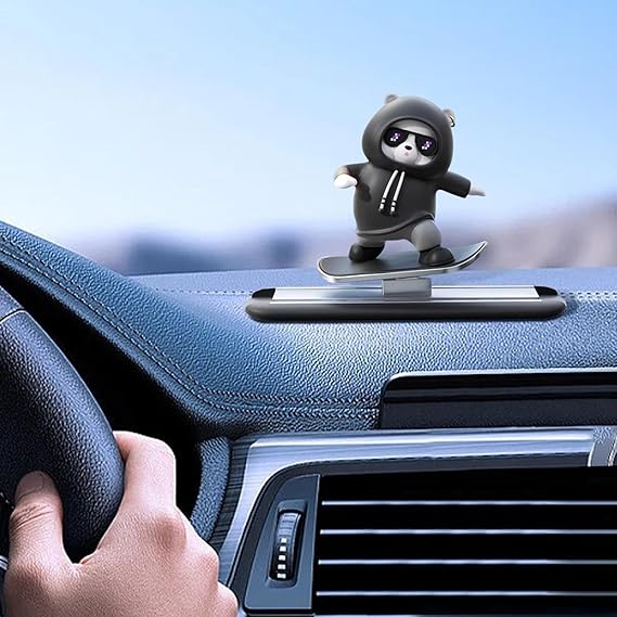 Funny Skateboard Bear Car Dashboard Decoration – photo 4