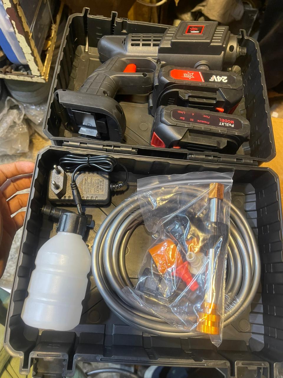 Automatic Cordless Car Wash Spray Gun 21V