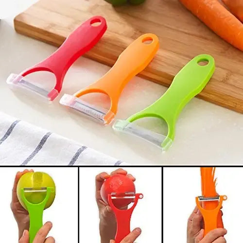 3-in-1 Vegetable and Fruit Peeler Set for easy peeling, slicing, and cutting of fresh produce