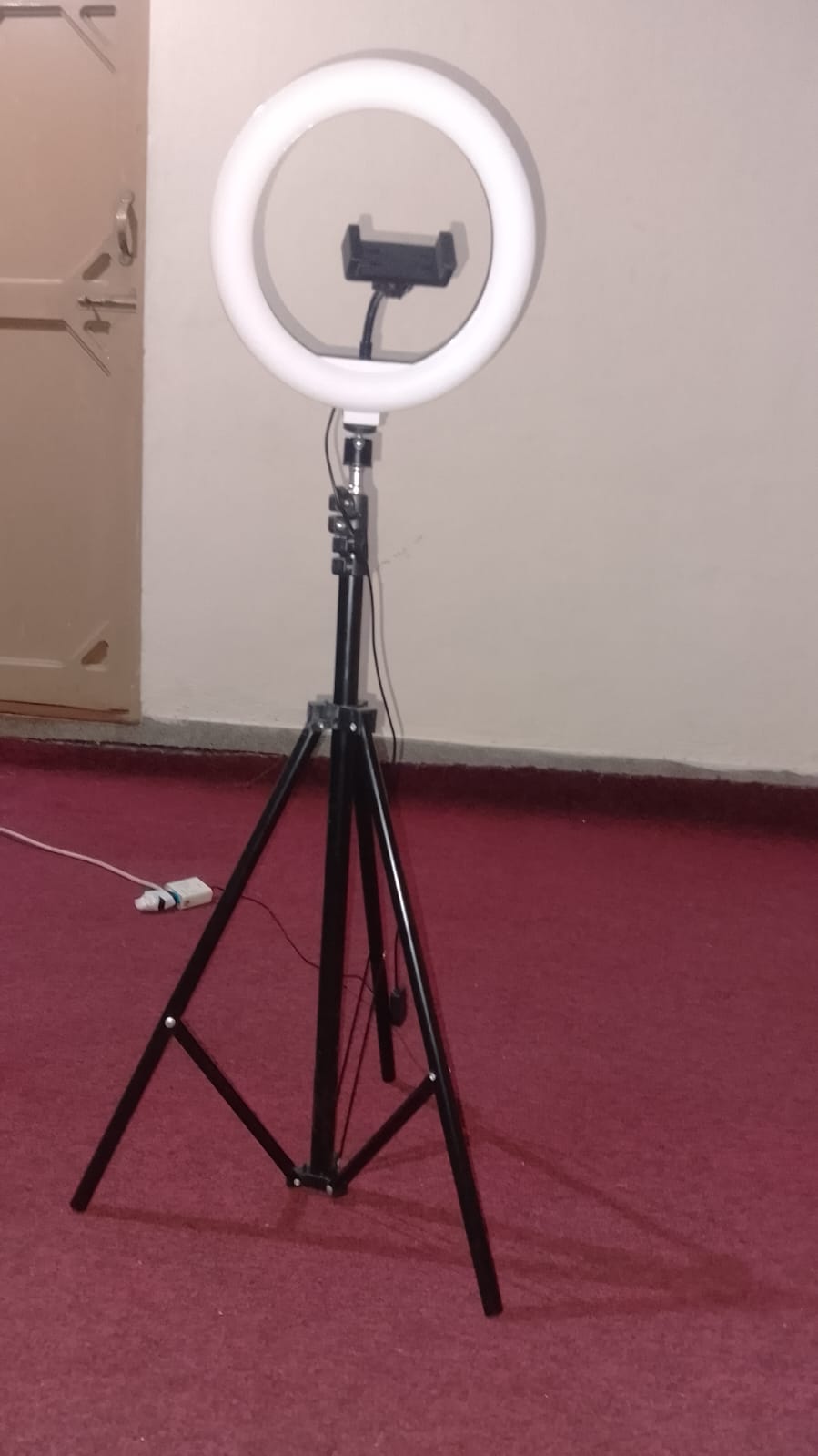 Portable 10-Inch LED Ring Light with 7