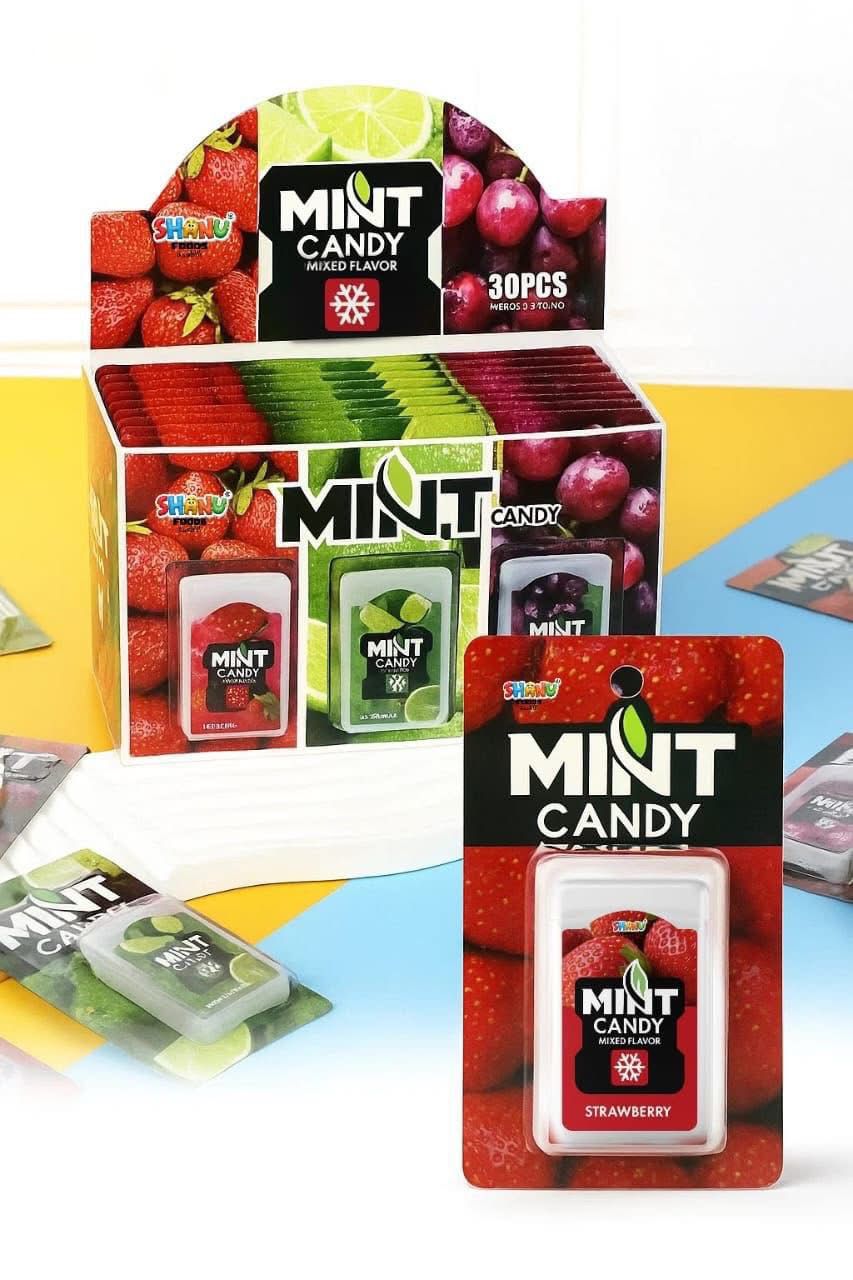 Shanu Mint Candy | Fruit-Flavored Mint Tablets | 30pcs Box | Refreshing Sweet Treats