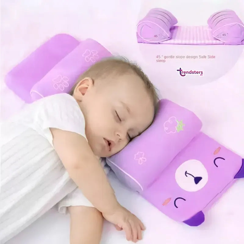 Adjustable Baby Sleeping Support Pillow Anti Roll Cushion And Neck Protection Infant Sleep Positioner | Random Colour