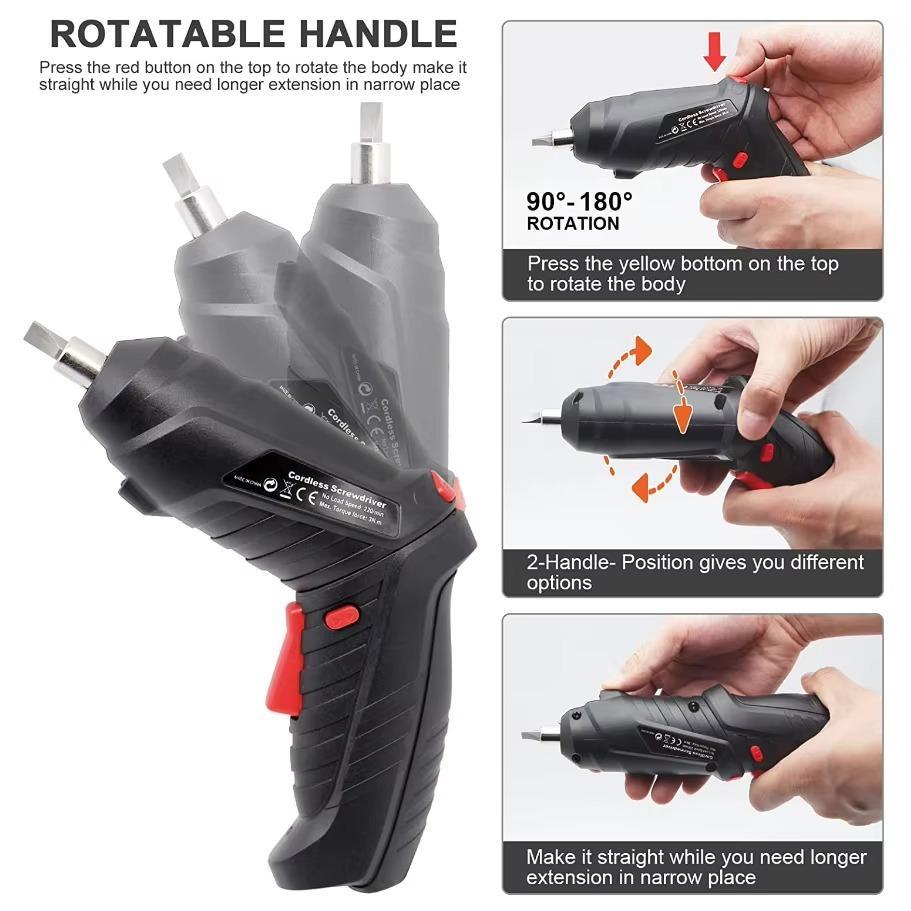 Premium Quality 47-in-1 Rechargeable Electric Screwdriver Set �Chrome Vanadium Steel Precision Tool Kit