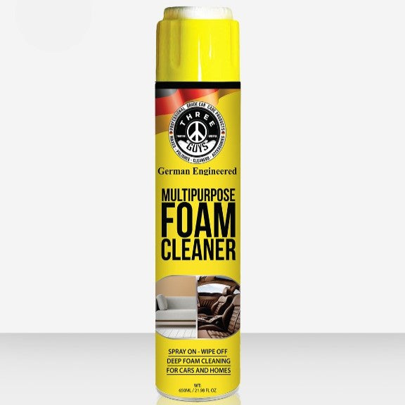 Multipurpose Foam Cleaner 650ml �Car And Home Deep-Clean Spray By Three Guys German Engineered