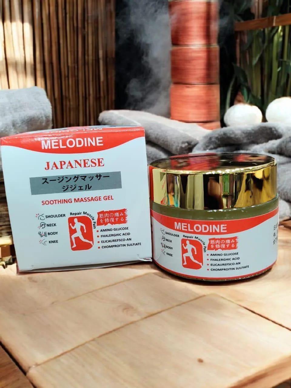 Melodine Japanese Soothing Massage Gel 50g �Fast-Acting Relief for Neck, Shoulder, Knee & Muscle Pain