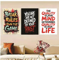 Set of 3 Wooden Photo Tile Wall Art Frames (8?11 Inches) �Premium MDF Spiritual Wall D?or with Easy Stick Back