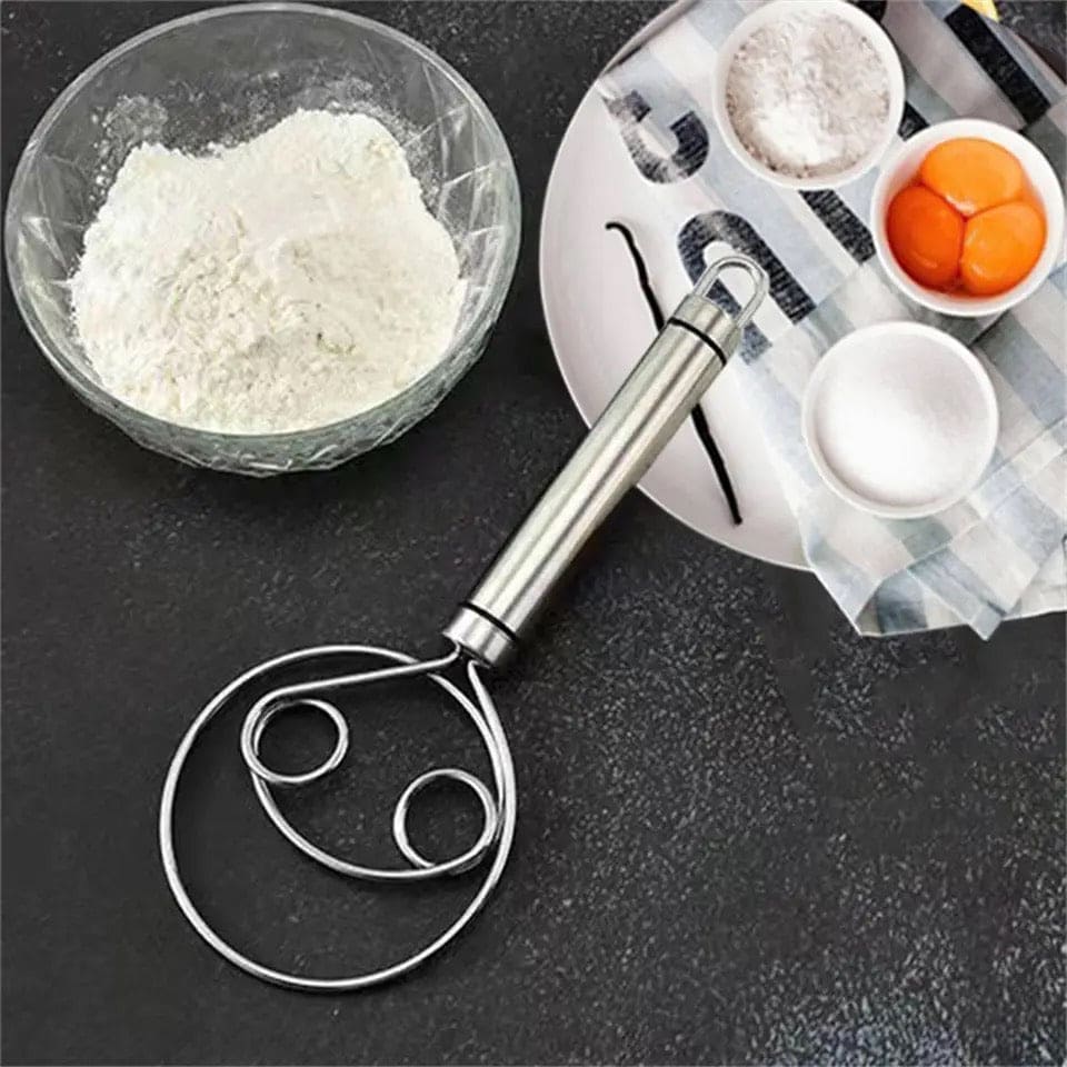Manual Non Stick Steel Flour Cream Mixer Beater | Dough Whisk Mixer, Kitchen Baking Blender Tool?