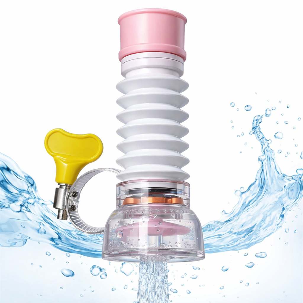 Single Layer Fan Faucet Anti-Water Splash Filter �360? Telescopic Flexible Kitchen Sink Water Purifier Aerator Head