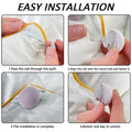 Premium Mushroom-Style Bedsheet Clips �Pack of 4 Elastic Quilt & Sheet Fixer Buckles (Random Color)