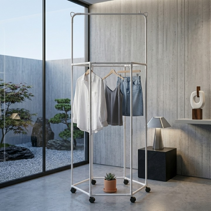 360? Rotating Clothes Hanger | Multi-Tier Laundry Organizer With Swivel Hook For Space-Saving Wardrobe Storage