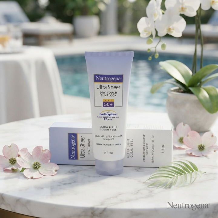 Neutrogena Ultra Sheer Sunblock Liquid 118ml Lightweight Broad Spectrum Protection