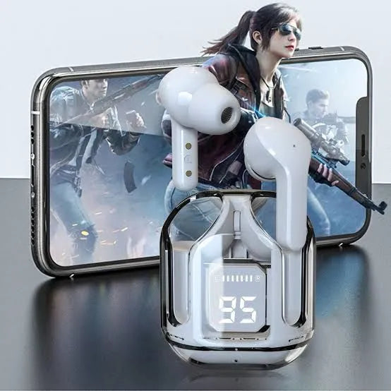 Air31 Wireless Crystal Transparent Bluetooth/Airpods/Earbuds – photo 4