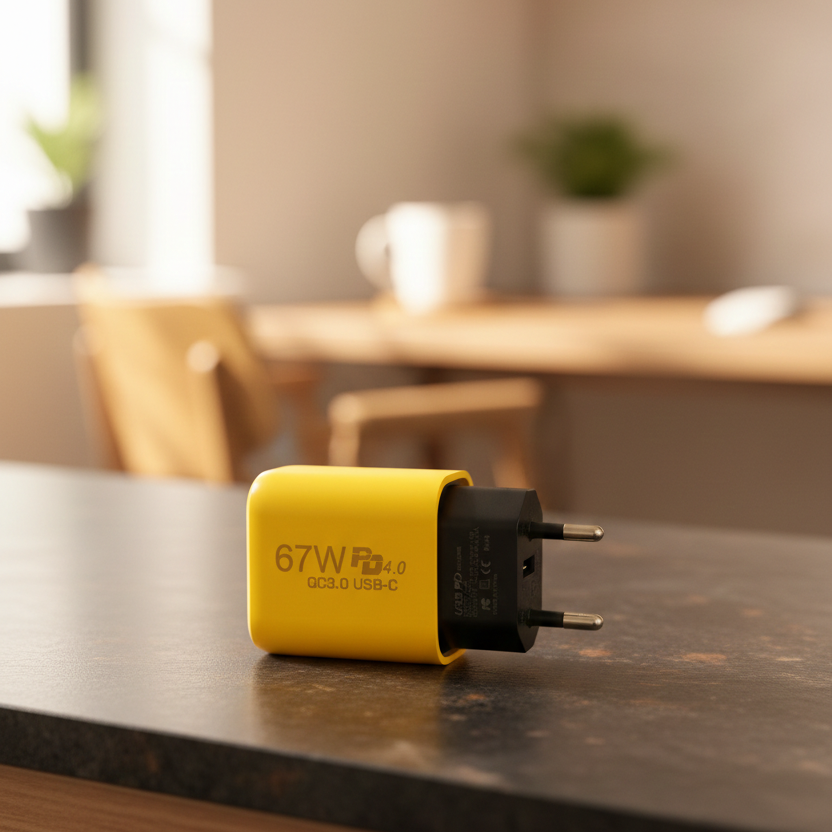 67W Pd 4.0 Qc3.0 Usb-C Fast Charger �High-Speed Charging Adapter With Compact And Durable Design