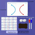 2-in-1 Brain Development Training Kit �Reusable Finger Maze & Pen Control Workbook for Kids & Adults (20 Training Pictures)