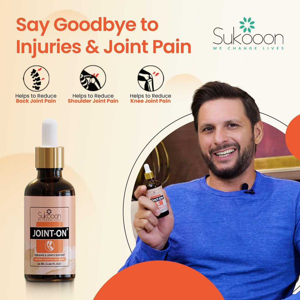 Sukoon Joint On Essential Oil Blend 30ML �Natural Pain Relief for Joints, Back, Knee, Arthritis, Strains & Sprains