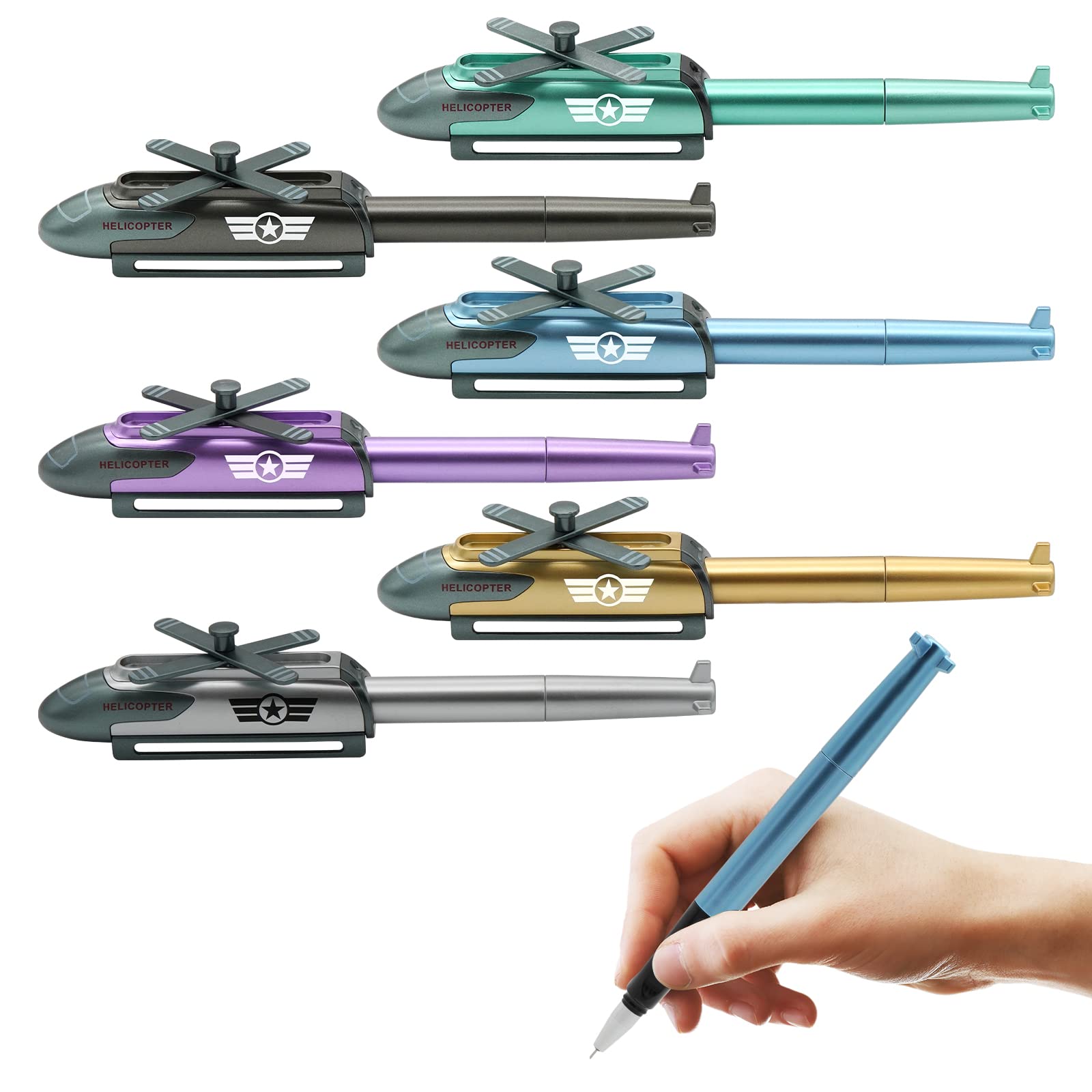 Novelty Airplane & Helicopter Pens | Cool Gel Pen | Fun Stationery for School, Office & Parties (Random Color)