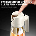 2-in-1 Oil Jug with Dispenser & Handle �Glass Cooking Oil Container | 450Ml - Glass (Random Color)