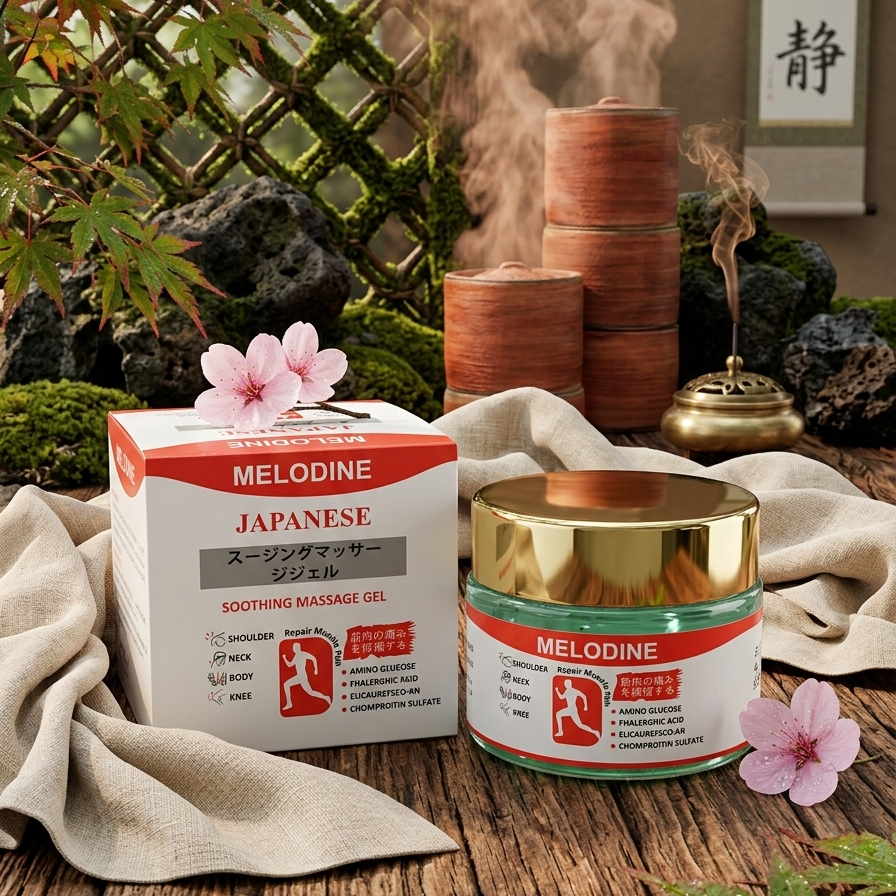 Melodine Japanese Soothing Massage Gel 50g �Fast-Acting Relief for Neck, Shoulder, Knee & Muscle Pain