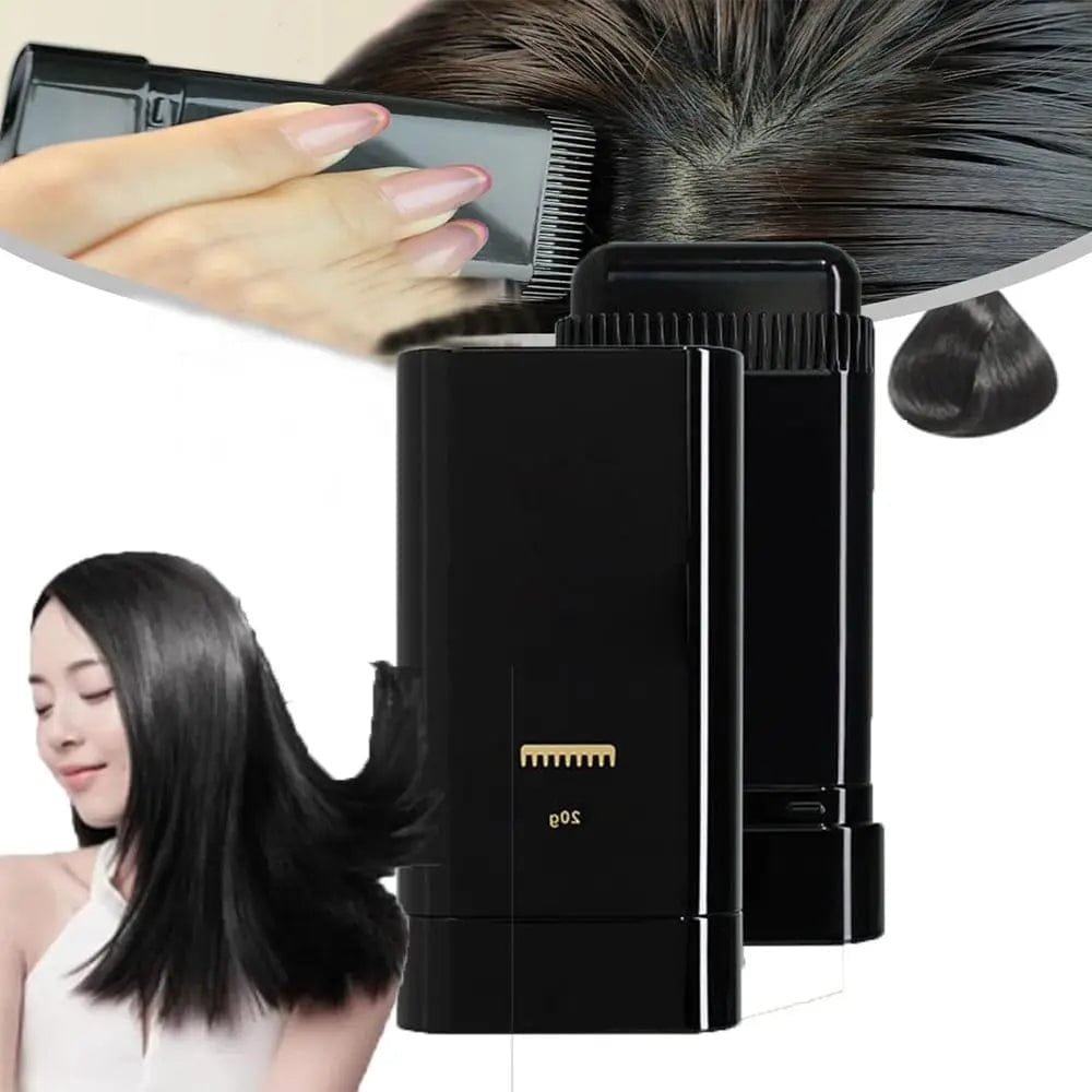 ehmznv Hairdressing Wand Natural Black White Hair Covering Stick 20g