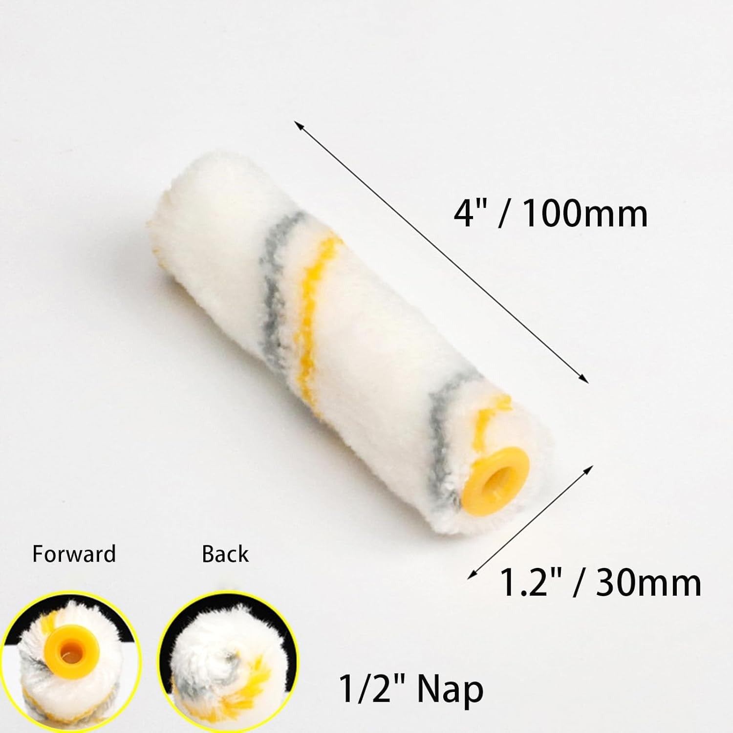 Mini Paint Roller Refill 4 Inch �High Quality Paint Roller Sleeve for Smooth Wall Finishing (10 PCs)
