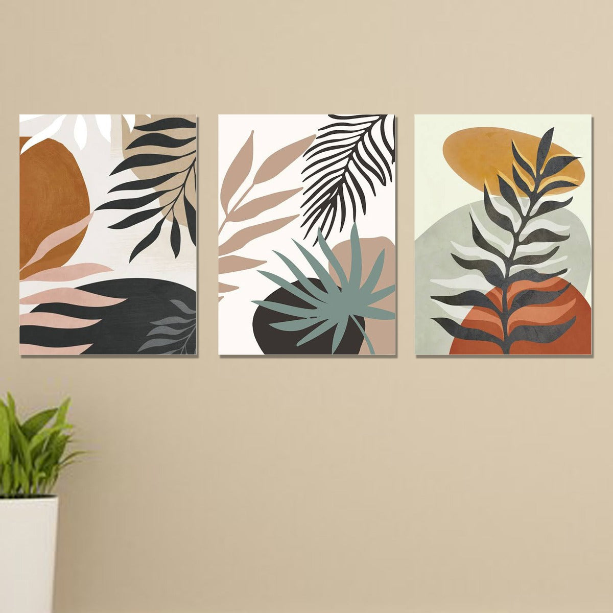 Set of 3 Premium Wall Art Photo Tiles �Modern Home Decor Sets 8x11