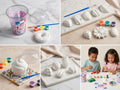 DIY Paint Kit For Kids Creative Play And Party Favors With Unpainted Plaster Figures Daisy Grapes Pineapple