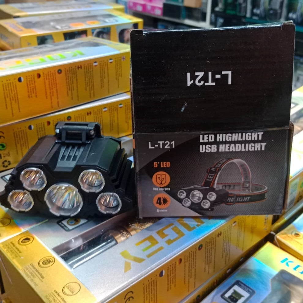 L-T21 LED Highlight USB Headlight