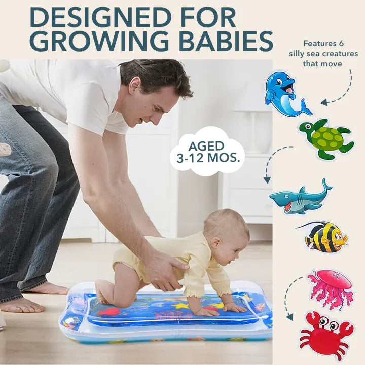 Baby Water Play Mat Inflatable Tummy Time