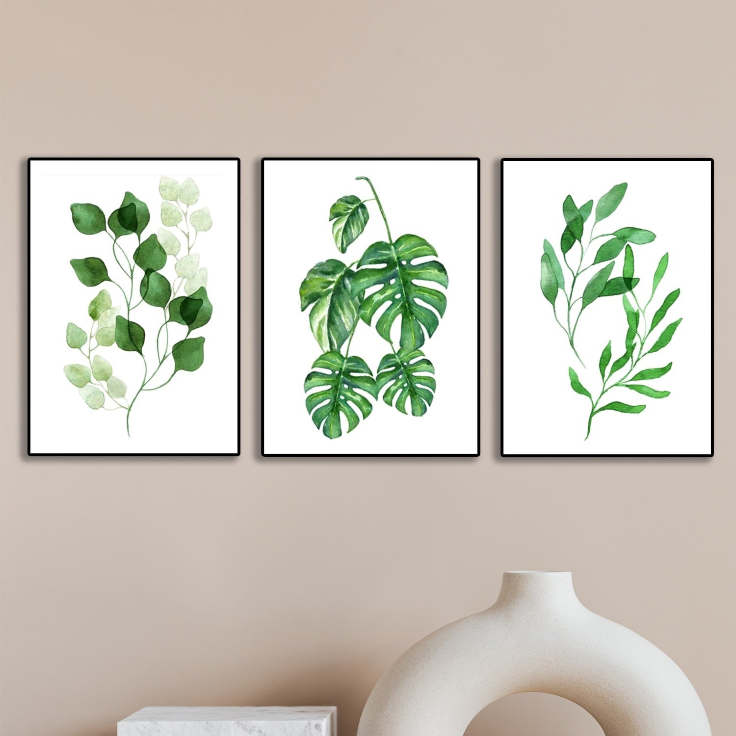 Set of 3 Premium Wall Art Photo Tiles �Modern Home Decor Sets 8x11