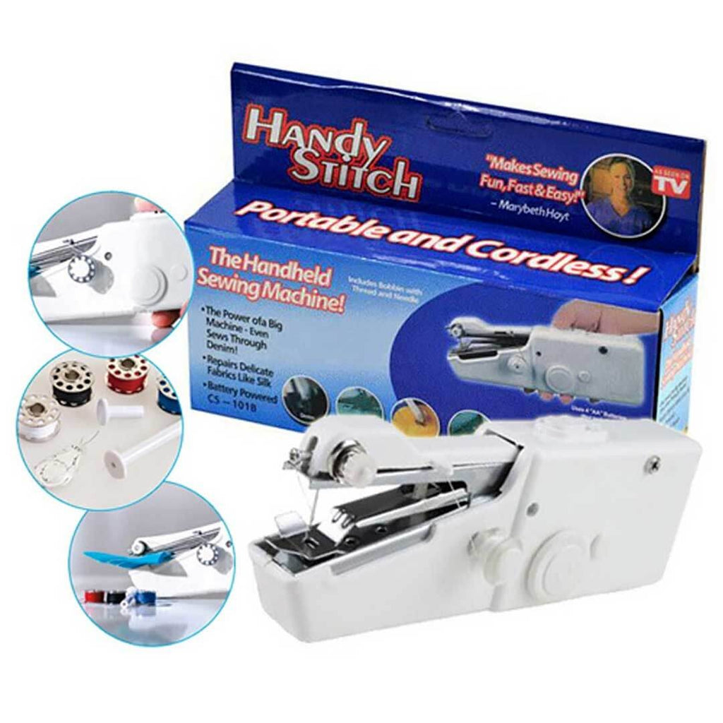 Handy Stitch Portable Cordless Sewing Machine | Quick Fabric Repairs & Easy Stitching Tool