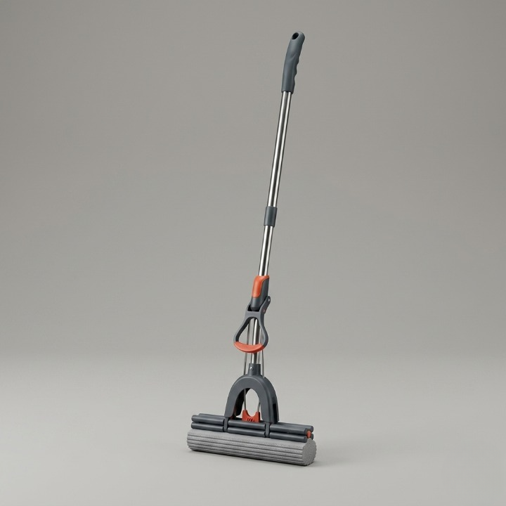 Self-Squeeze Sponge Mop �Hands-Free Floor Cleaning with Highly Absorbent Sponge