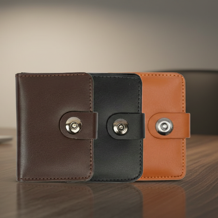 Men? Premium Leather Wallet �Pack of 3 | Slim, Stylish & Durable Wallets for Daily Use, Travel & Gifts