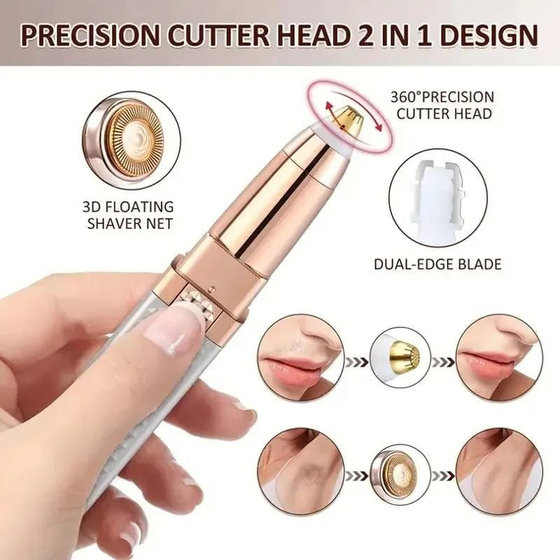 2 In 1 Blawless Facial & Eyebrow Hair Remover | Precision Trimmer For Smooth Skin