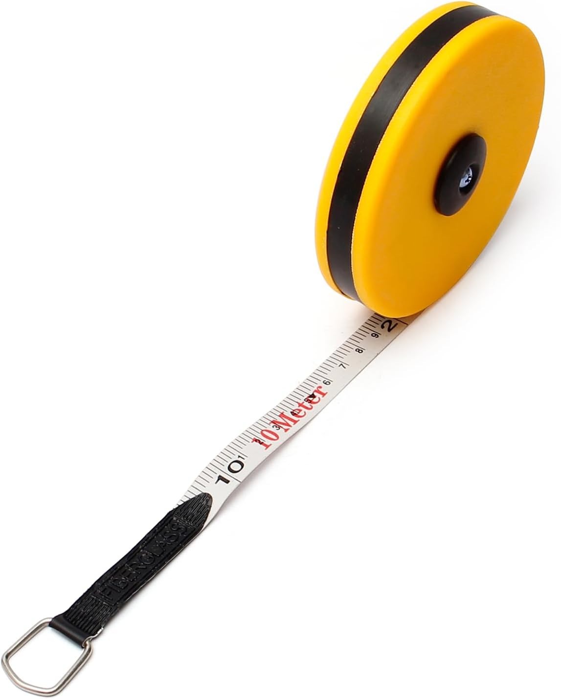10M Double-Side Metric Fiberglass Measuring Tape Reel | Durable Roll Measuring Tool �1pc