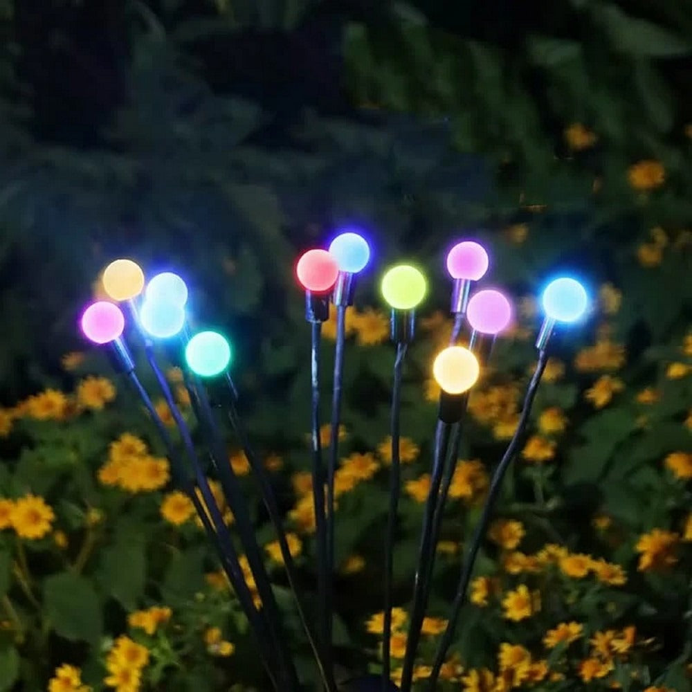 Garden Lights �New Upgraded Solar Powered Firefly Lights, Outdoor Waterproof Vibrant Decorative Lighting for Home & Garden (Warm Light)