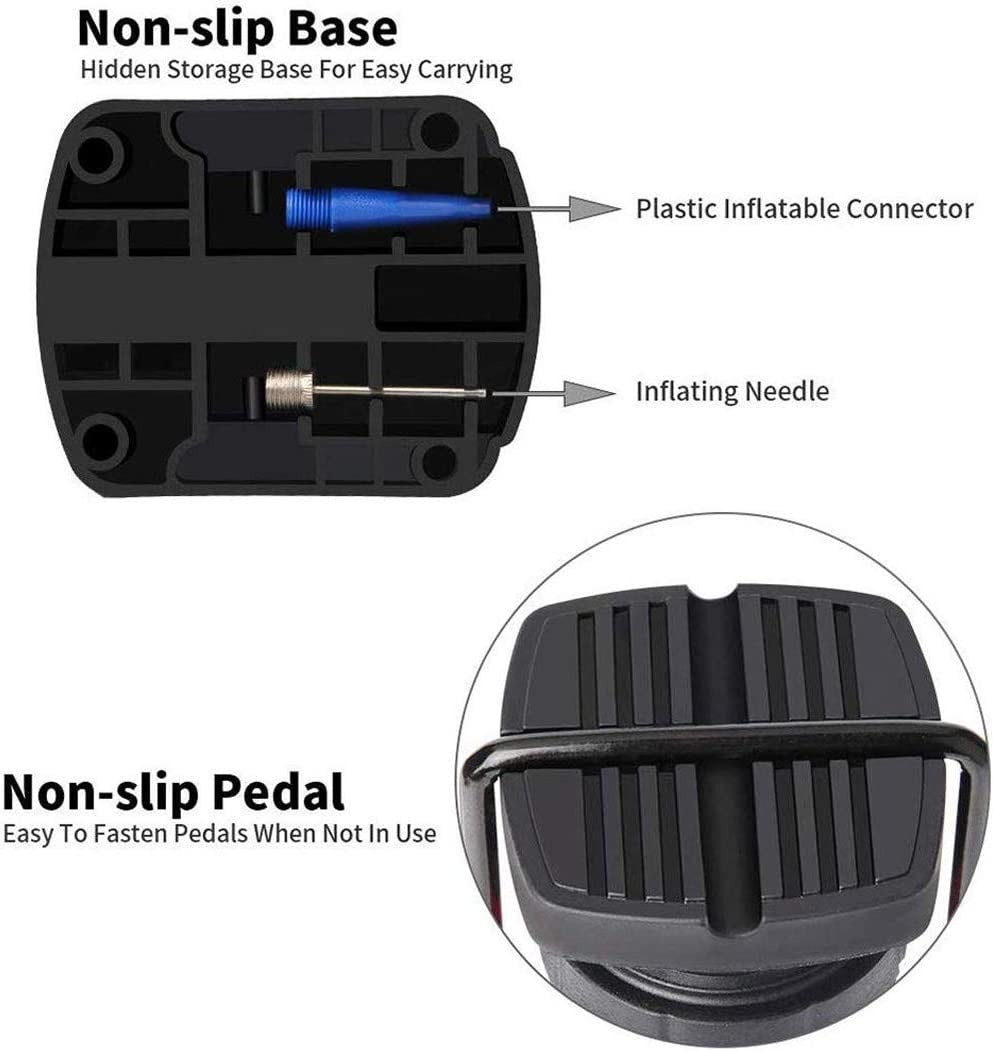 High Pressure Foot Air Pump �Heavy-Duty Mini Foot Pump for Bicycle, Ball, Scooter, Car & Inflatable Toys (Without Gauge) (Random Color)