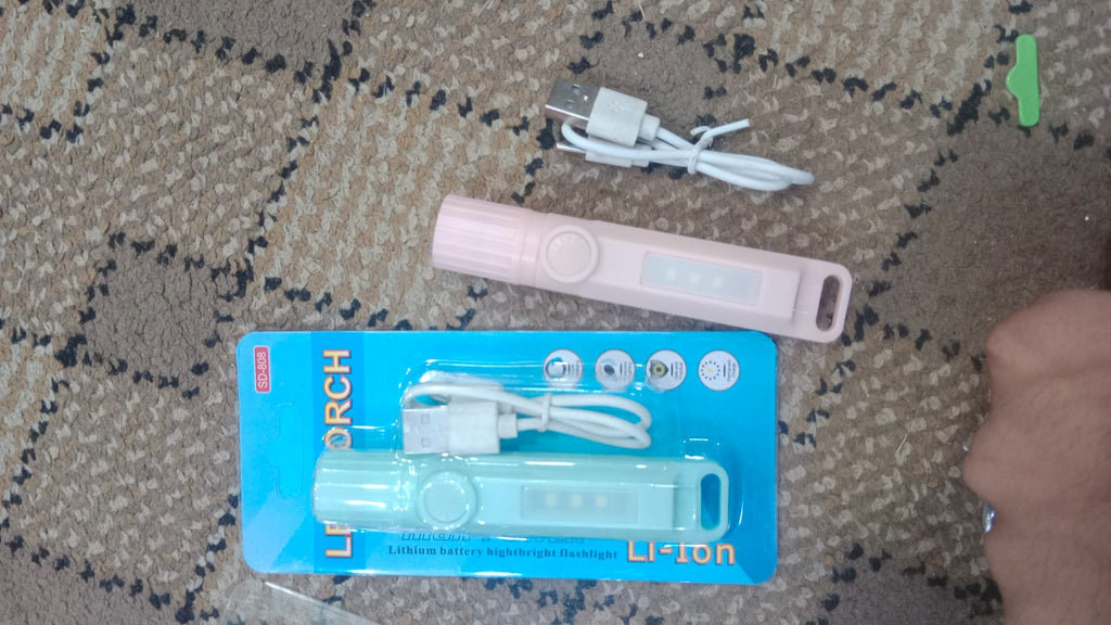 Rechargeable LED Torch Light with USB Charging