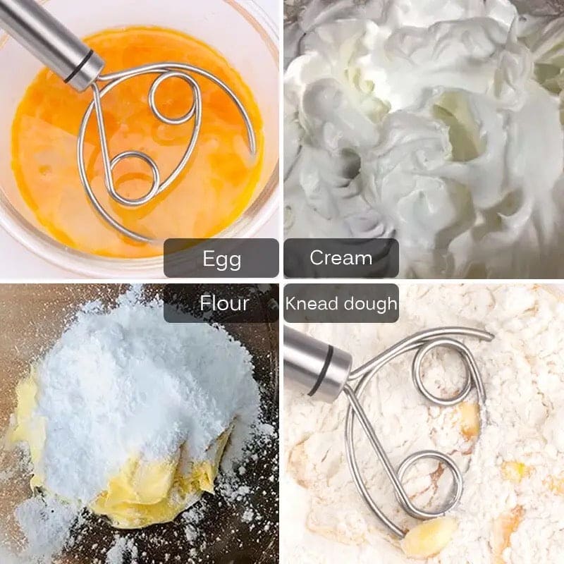 Manual Non Stick Steel Flour Cream Mixer – photo 1