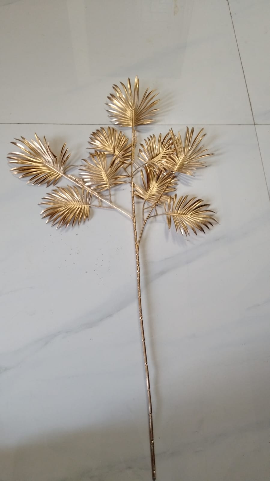 Golden Flower Stick Decorative Accent �69cm Luxury Artificial Floral Stem for Home & Event D?or