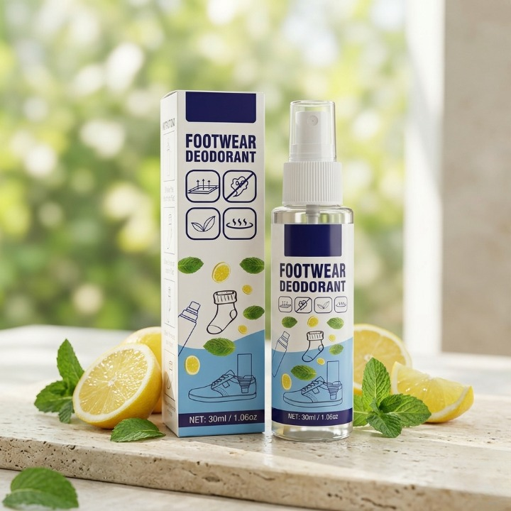 Premium Footwear Deodorant Spray �Instant Shoe & Sock Odor Eliminator (30ml)