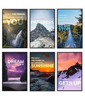Decoration home decoration item 6 pcs fRAME board wall decor photo on wall PHOTO TILE canvas art decor for home easy set up with both side tape
