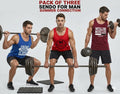 3 PCs of Men's Summer Cotton Sando Vest Sleeveless Tank Top Breathable Soft Lightweight Casual Gym Sports Innerwear Comfortable (Medium)