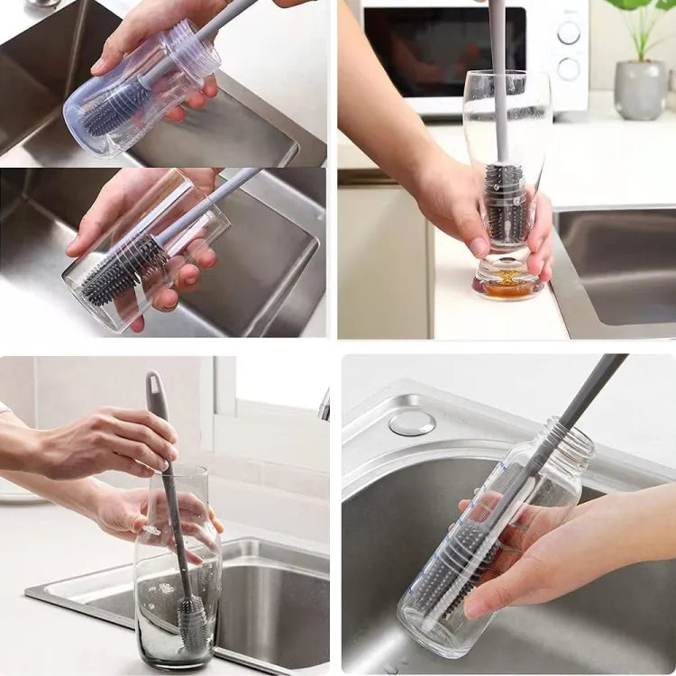 Silicone Feeder Bottle Brush Glass Brush Cup – photo 4