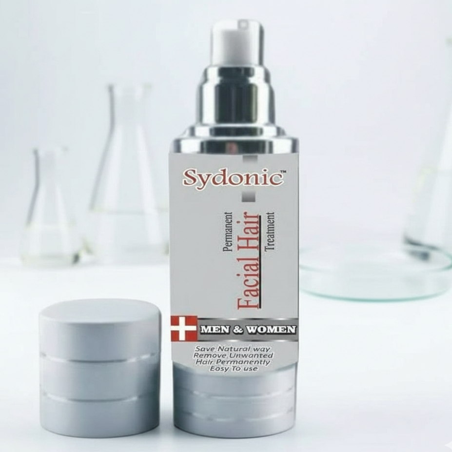 Sydonic Permanent Facial Hair Treatment �30ml | Advanced Hair Reduction Solution for Men & Women