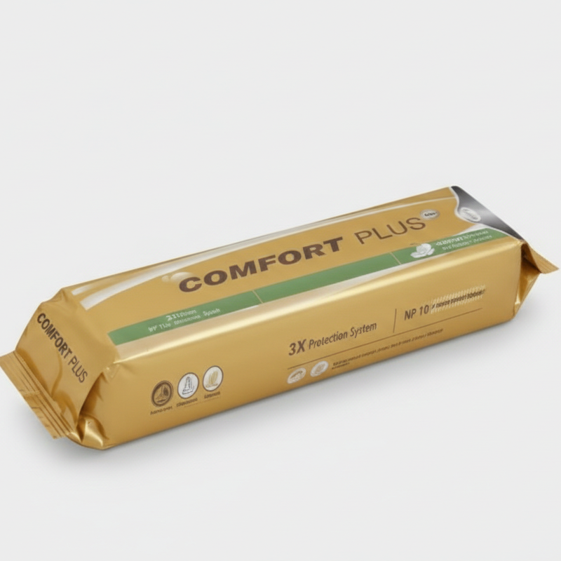 Comfort 10 Pcs sanitary Pads | Comfort Plus Ultra-Soft Sanitary Pads with Leak Protection