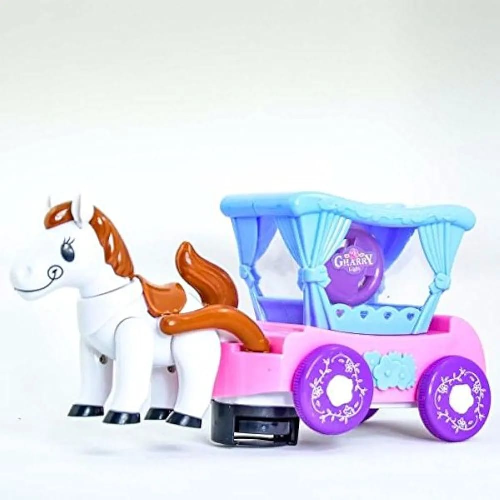 Cartoon Flash Carriage Musical Toy �Light & Sound Fun for Kids