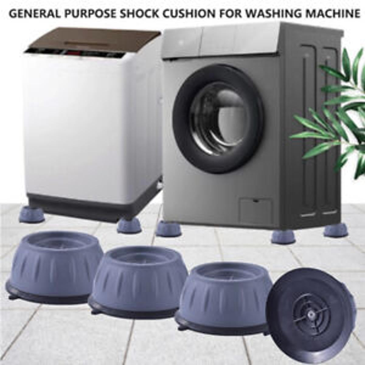4Pcs Universal Anti-Vibration Feet Pads | Washing Machine, Dryer, Refrigerator & Furniture Non-Slip Rubber Mat (Big Size)