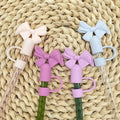 Buy 1 Get 1 Free �Silicone Straw Cover Cap for Stanley Cup | 10mm 3D Bow & Animal Straw Topper | Dust-Proof, Reusable Drinking Straw Tips