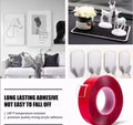 Double Sided Tape Heavy Duty Transparent Strong Adhesive Removable Tape 10 Meter 10 mm